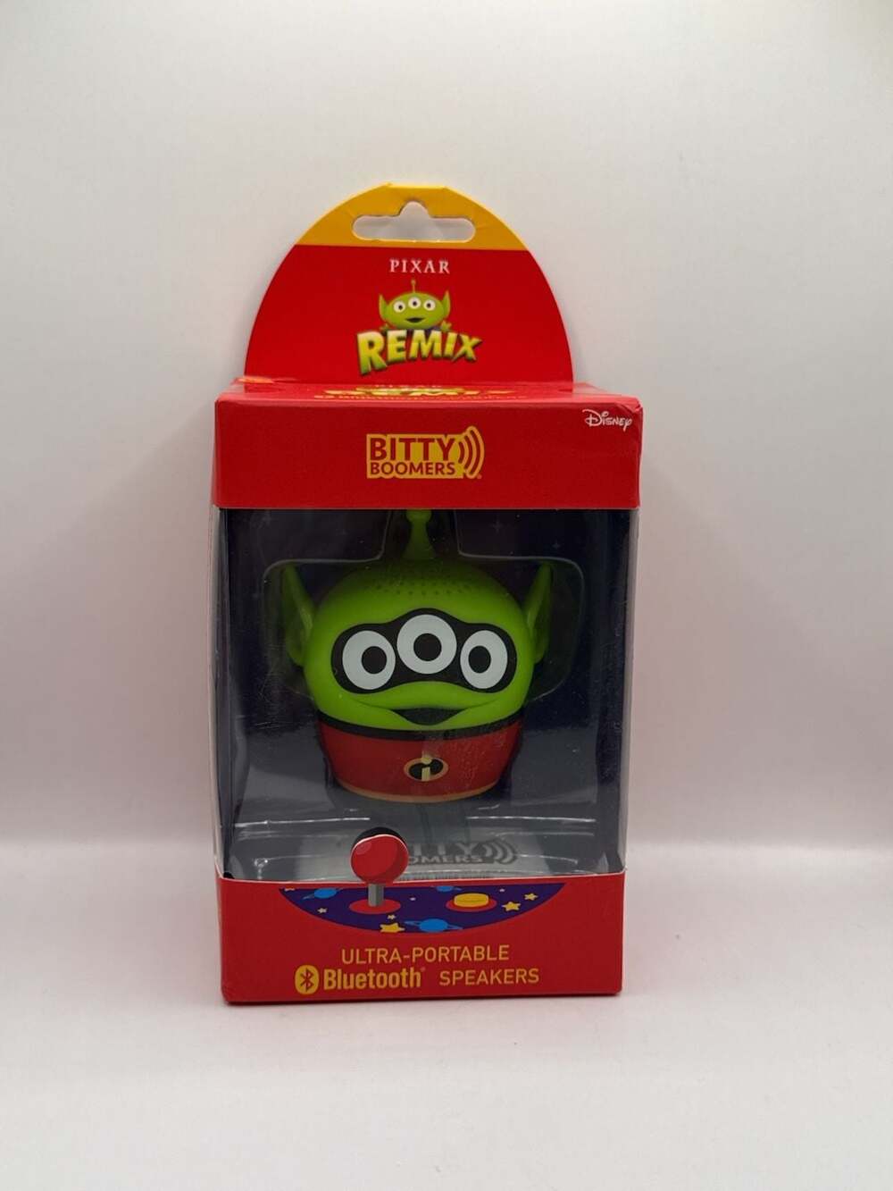 Bitty Boomers Pixar Alien Remix Mr. Incredible Mini Bluetooth Speaker